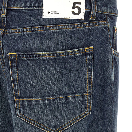 Department 5 Blue Cotton Tapered Jeans