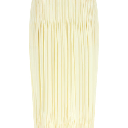 PLEATS PLEASE ISSEY MIYAKE Bicolor Polyester Midi Skirt