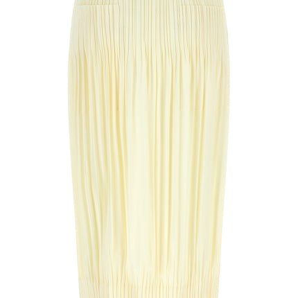 PLEATS PLEASE ISSEY MIYAKE Bicolor Polyester Midi Skirt