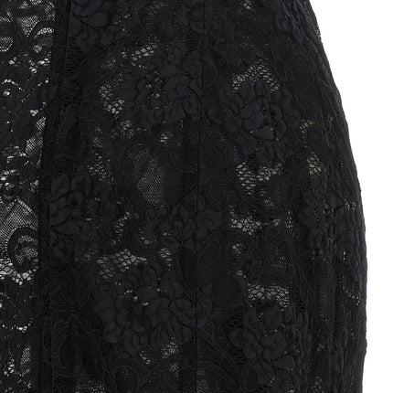 Dolce & Gabbana Black Polyamide Midi Dress