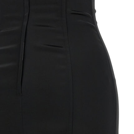 Dolce & Gabbana Black Acetate Midi Dress