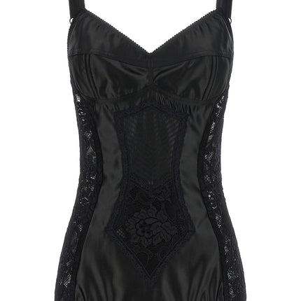 Dolce & Gabbana Black Polyamide Bodysuit