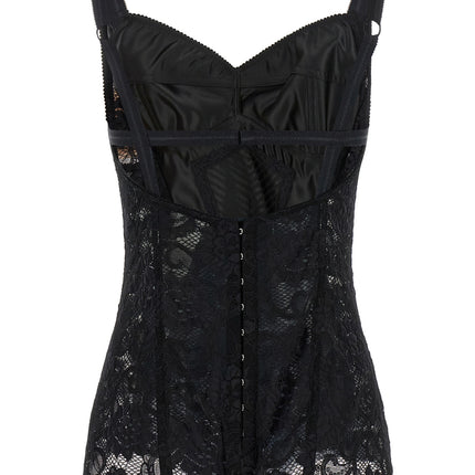 Dolce & Gabbana Black Polyamide Bodysuit