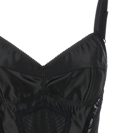 Dolce & Gabbana Black Polyamide Bodysuit