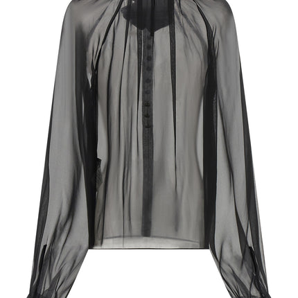 Dolce & Gabbana Black Silk Blouse
