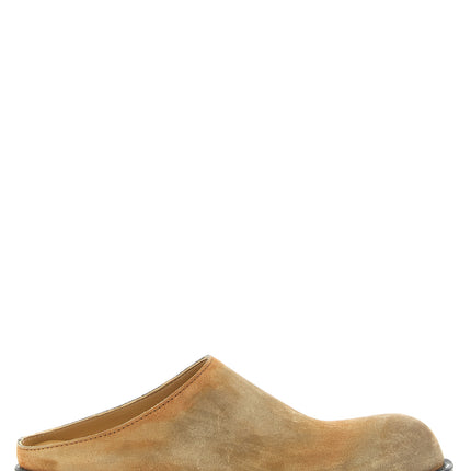 MM6 Maison Margiela Beige Cowhide Mules