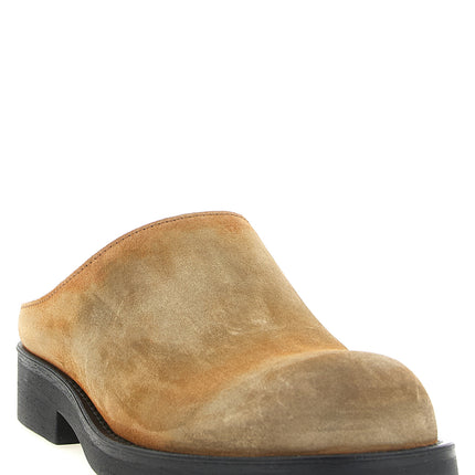MM6 Maison Margiela Beige Cowhide Mules
