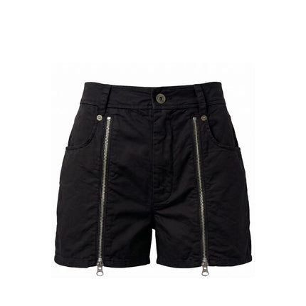 Mr&Mrs Italy Black Cotton Women Shorts