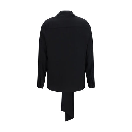 Burberry Black Silk Blouse