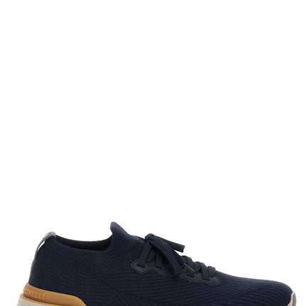 Brunello Cucinelli Blue Wool Athletic Sneakers