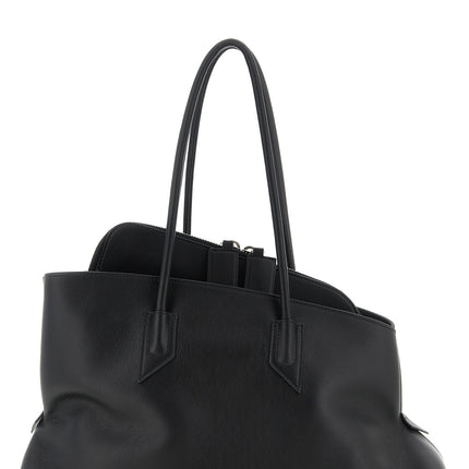 The Attico Black Calfskin Shoulder Bag The Attico