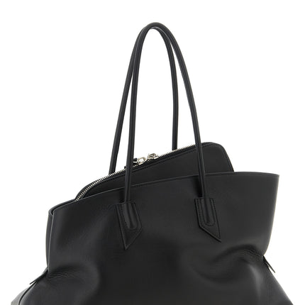 The Attico Black Calfskin Shoulder Bag The Attico