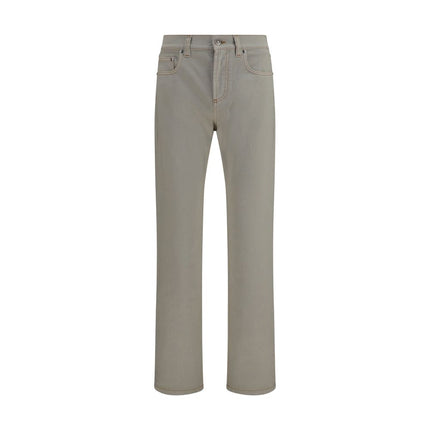Versace Beige Cotton Tapered Jeans