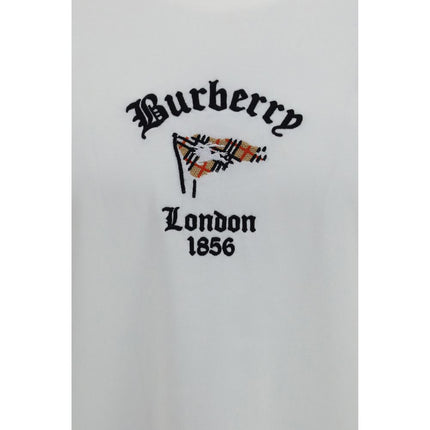 Burberry White Cotton T-Shirt