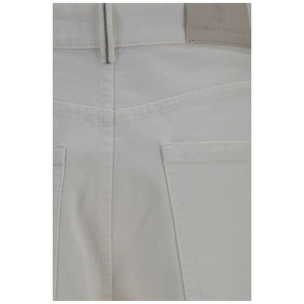 Brunello Cucinelli Beige Cotton Jeans Denim Brunello Cucinelli