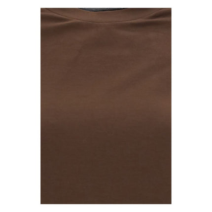 Brunello Cucinelli Brown Elastane T-Shirt