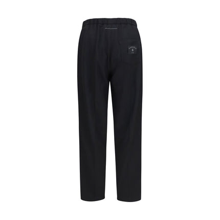 MM6 Black Polyester Casual Pants