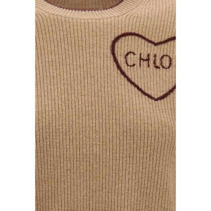 Chloé Beige Wool Oves Aries Sweatshirt