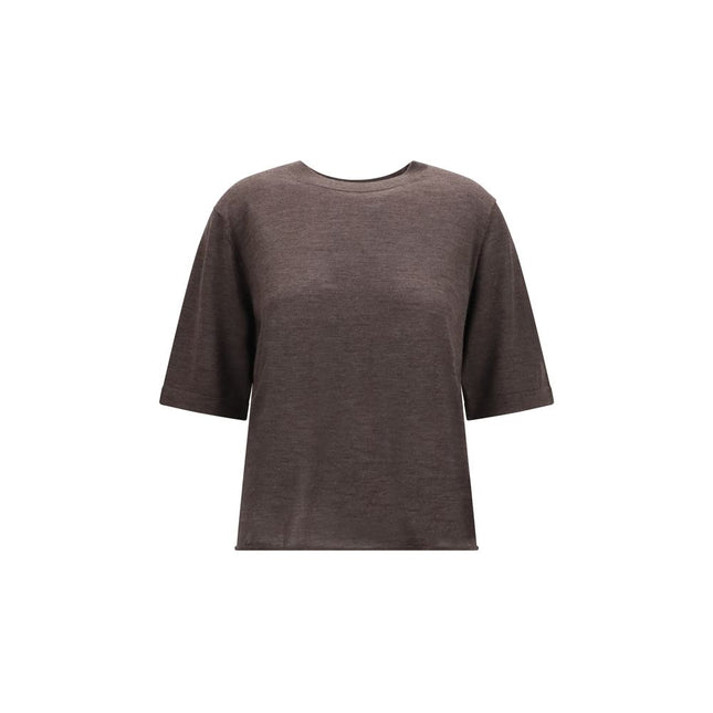 Loulou De Saison Brown Cashmere T-Shirt