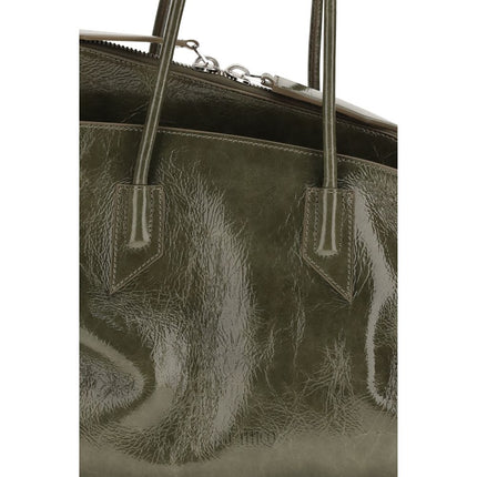 The Attico Bicolor Calf Leather Bos Taurus Shoulder Bag