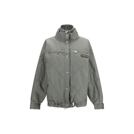 The Attico Gray Cotton Bomber The Attico