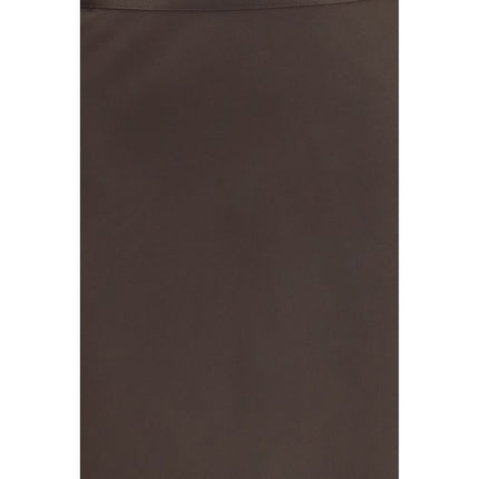 Loulou De Saison Brown Silk Long Skirt