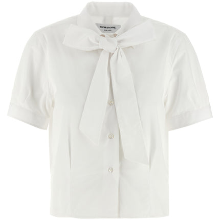 Thom Browne White Cotton Blouse