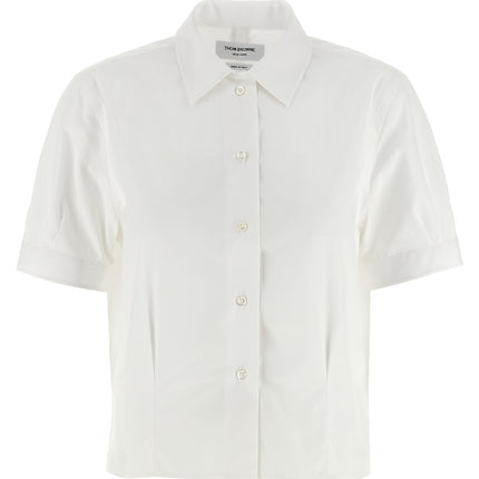 Thom Browne White Cotton Blouse