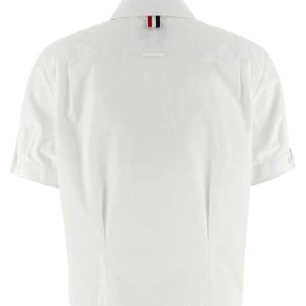 Thom Browne White Cotton Blouse