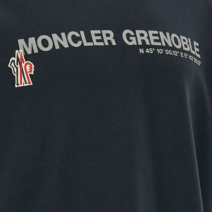 Moncler Grenoble Blue Cotton Sweatshirt