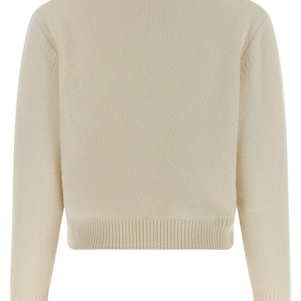 A.P.C. White Wool Cardigan