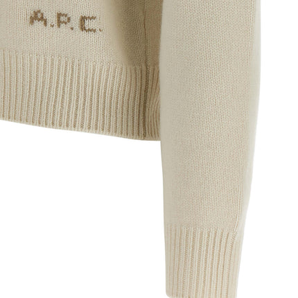 A.P.C. White Wool Cardigan