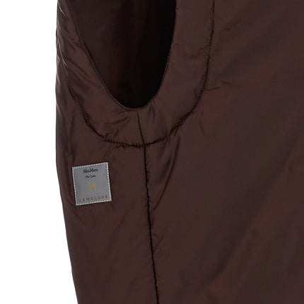 Max Mara Bordeaux Polyester Sleeveless Jacket