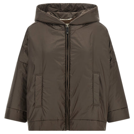 Max Mara Brown Polyester Shell Jacket Max Mara