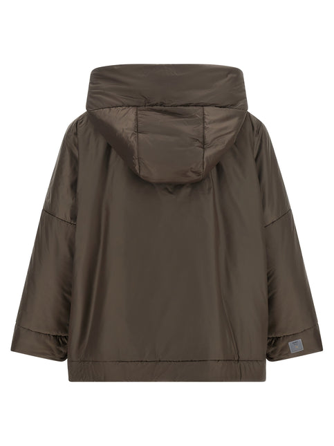 Max Mara Brown Polyester Shell Jacket Max Mara