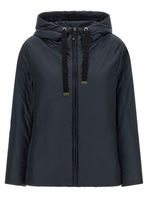 Max Mara Blue Polyester Shell Jacket Max Mara
