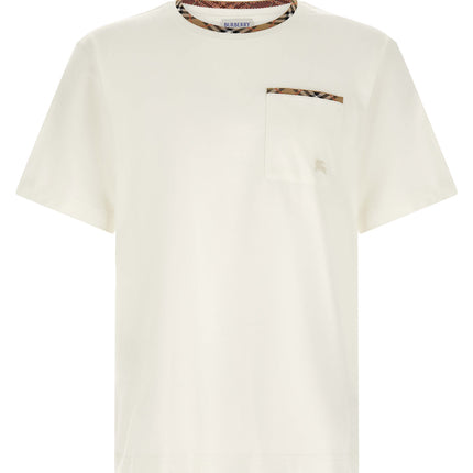 Burberry White Cotton T-Shirt