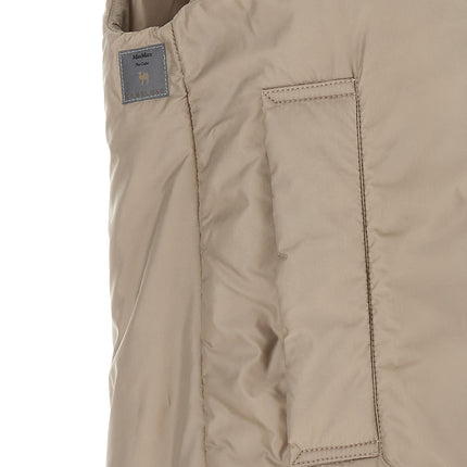 Max Mara Beige Polyester Sleeveless Jacket