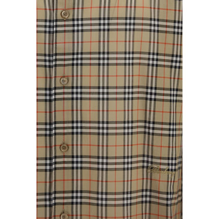 Burberry Beige Cotton Pattern Shirt