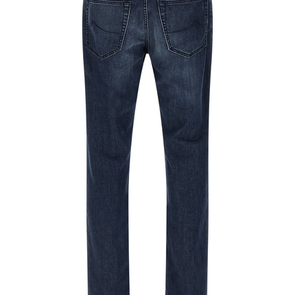 Jacob Cohen Blue Cotton Slim Fit Jeans