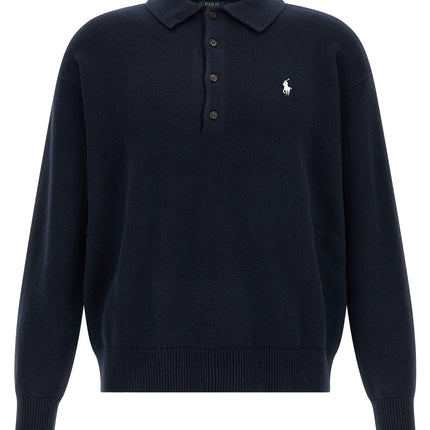 Polo Ralph Lauren Blue Cotton Cardigan