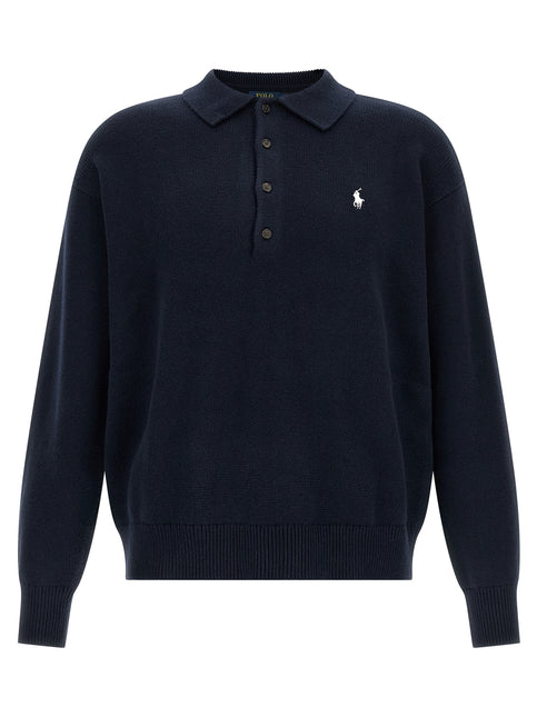 Polo Ralph Lauren Blue Cotton Cardigan