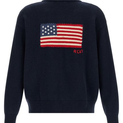 Polo Ralph Lauren Blue Cotton Cardigan