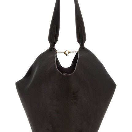Khaite Bordeaux Calfskin Tote Bag Khaite