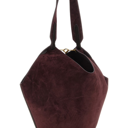 Khaite Bordeaux Calfskin Tote Bag