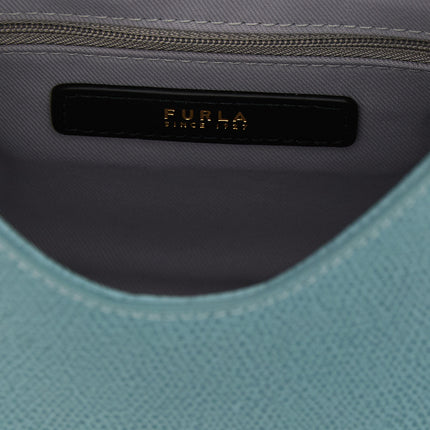 Furla Blue Calfskin Handbag