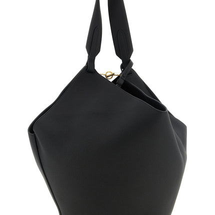 Khaite Black Calfskin Tote Bag
