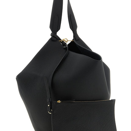 Khaite Black Calfskin Tote Bag