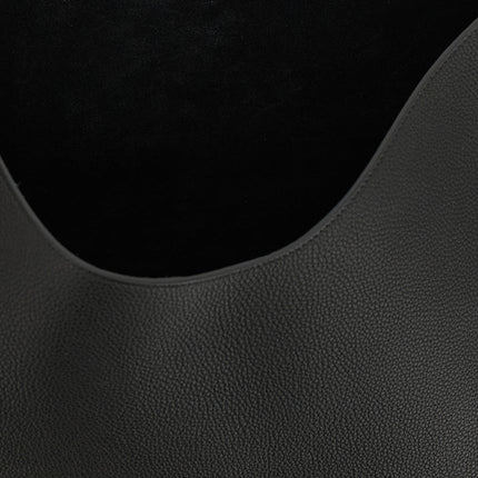 Khaite Black Calfskin Tote Bag