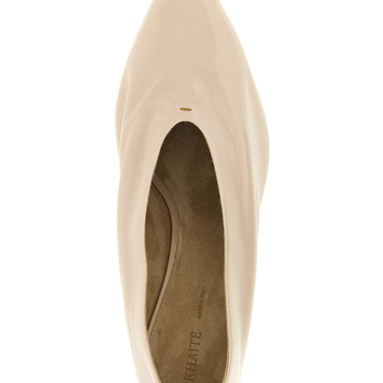 Khaite Beige Calfskin Mid Heel Pumps
